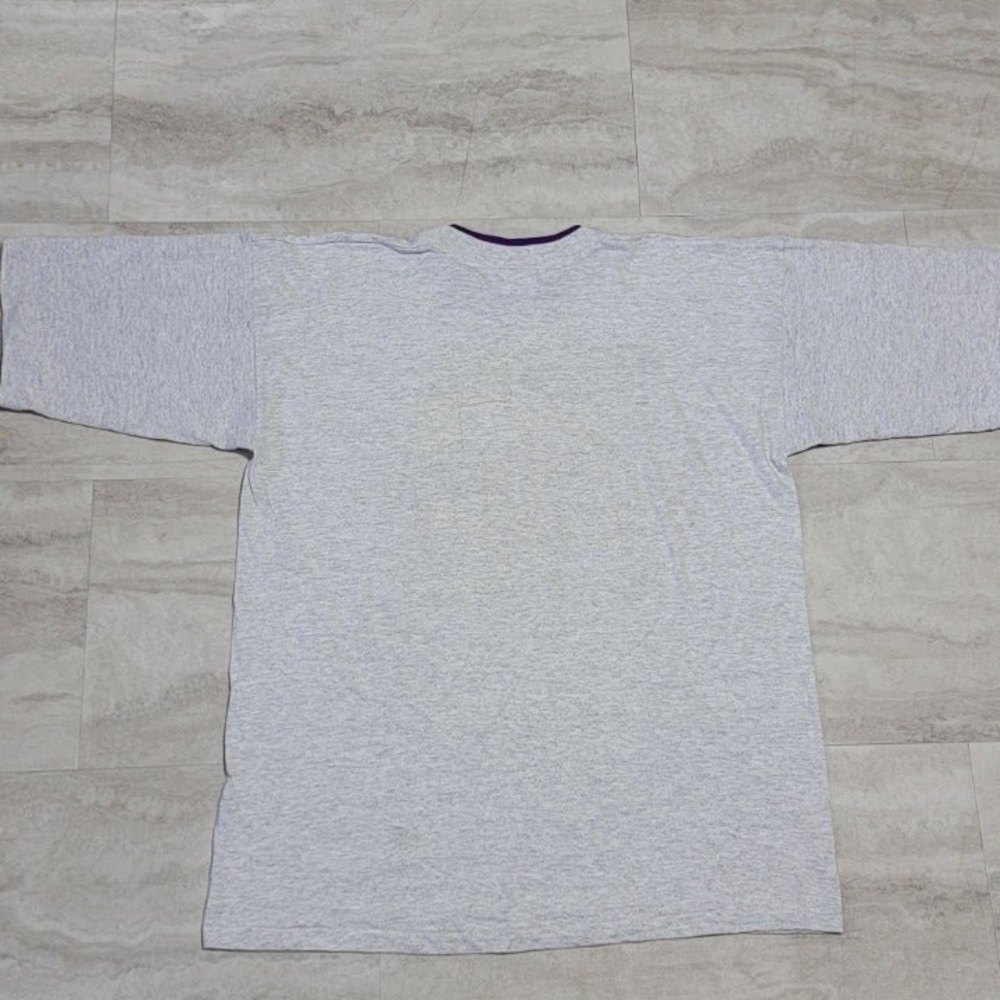 Vintage Dinkey Creek Aztec Fish Graphic Gray Double Collared and Sleeve Premier - Picture 4 of 8